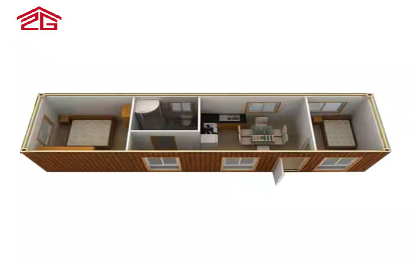 40ft Factory Customized Prefab House Portable Pansamantalang Dormitoryo O Hotel 40ft Factory Customized Prefab House Portable Pansamantalang Dormitoryo O Hotel