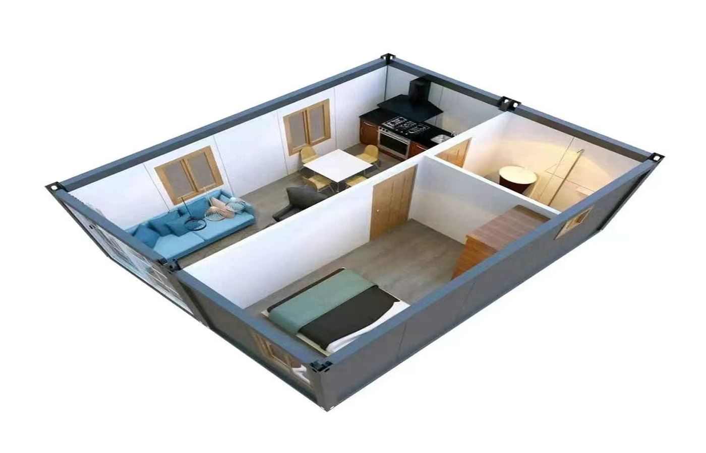 40ft Factory Customized Prefab House Portable Pansamantalang Dormitoryo O Hotel 40ft Factory Customized Prefab House Portable Pansamantalang Dormitoryo O Hotel