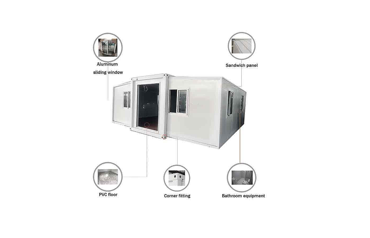 40ft High Luxury Customized 30ft Expandable Container na May Metal External Gusset Plate 40ft High Luxury Customized 30ft Expandable Container na May Metal External Gusset Plate